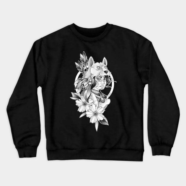 warrior Crewneck Sweatshirt by elywick